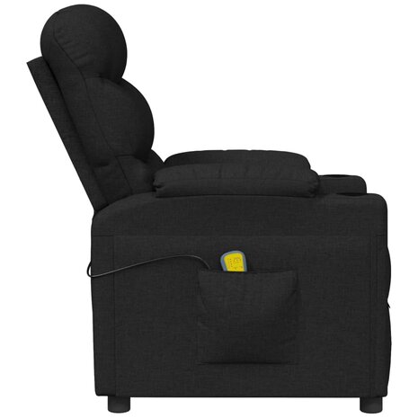 Massagestoel stof zwart 4