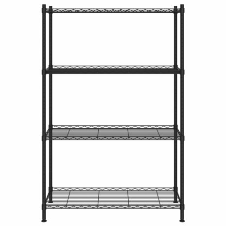 Opbergrek 4-laags 200 kg 90x35x137 cm zwart 3