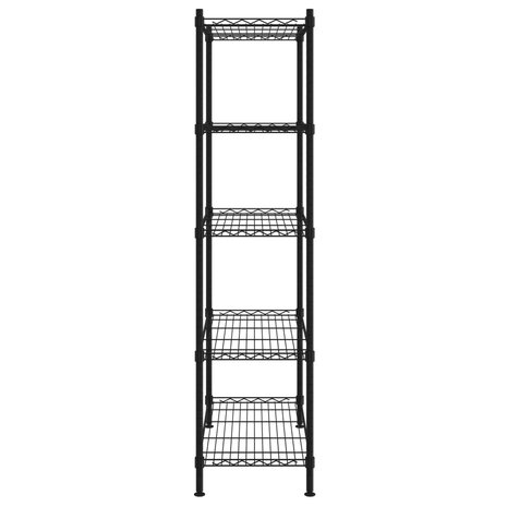 Opbergrek 5-laags 250 kg 90x35x180 cm zwart 4