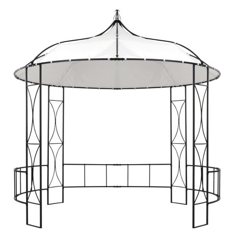 Prieel rond 300x290 cm wit 2