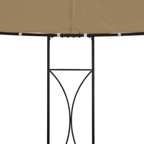 Prieel rond 300x290 cm taupe 3
