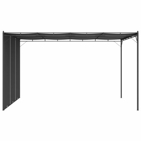 Tuinprieel met zijgordijn 4x3x2,25 m antraciet 3