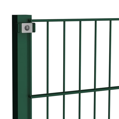 Schuttingpaneel met palen 5,1x1,2 m ijzer groen 4