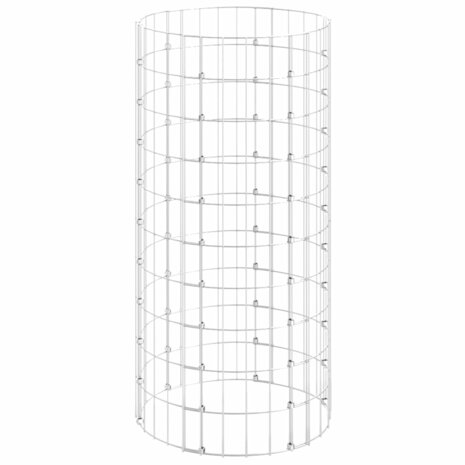 Gabion paal rond Ø50x100 cm gegalvaniseerd staal 2