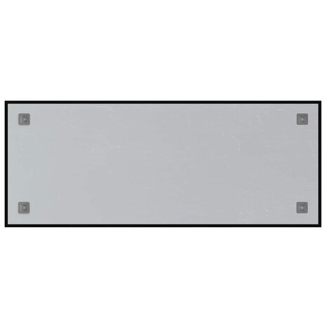 Magneetbord voor aan de wand 100x40 cm gehard glas zwart 4