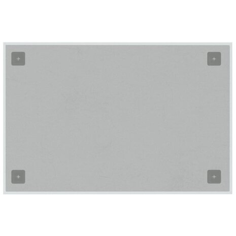 Wandmagneetbord 60x40 cm gehard glas wit 4