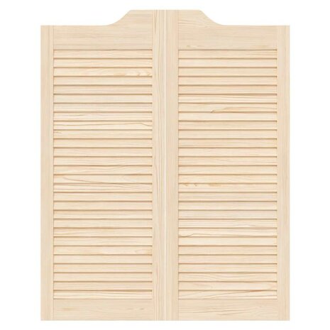 Draaideuren louvredesign 1-paar 100x80 cm massief grenenhout 5