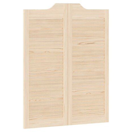 Draaideuren louvredesign 1-paar 100x80 cm massief grenenhout 7