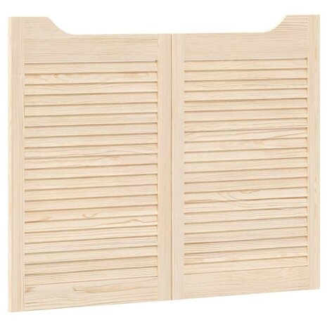 Draaideuren louvredesign 1-paar 80x100 cm massief grenenhout 4