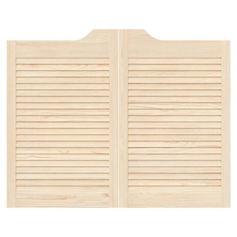 Draaideuren louvredesign 1-paar 80x100 cm massief grenenhout 5