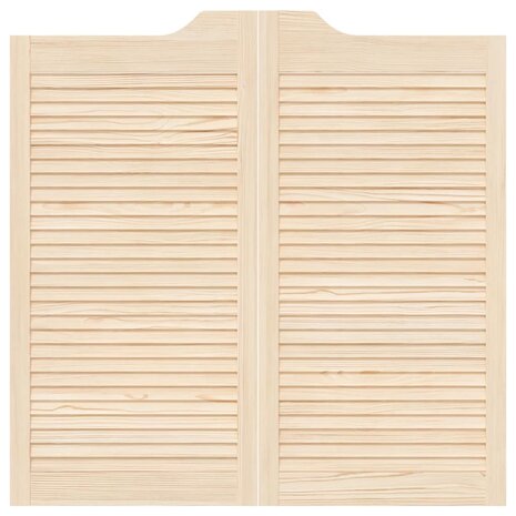 Draaideuren louvredesign 1-paar 100x100 cm massief grenenhout 5