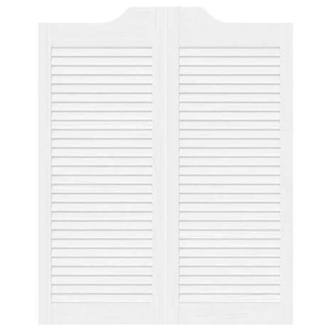 Draaideuren louvredesign 1-paar 100x80 cm wit 5