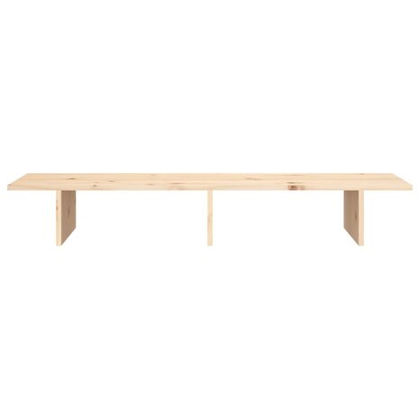 Monitorstandaard 100x27x15 cm massief grenenhout 5