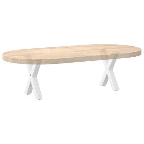Salontafelpoten 2 st X-vormig 30x(30-31) cm staal wit 7