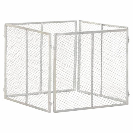Compostbak 85x85x70 cm gegalvaniseerd staal 1