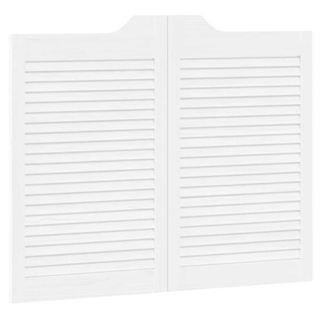 Draaideuren louvredesign 1-paar 80x100 cm wit 2