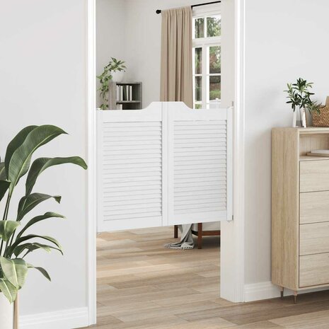 Draaideuren louvredesign 1-paar 80x100 cm wit 3
