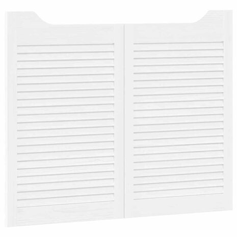 Draaideuren louvredesign 1-paar 80x100 cm wit 4