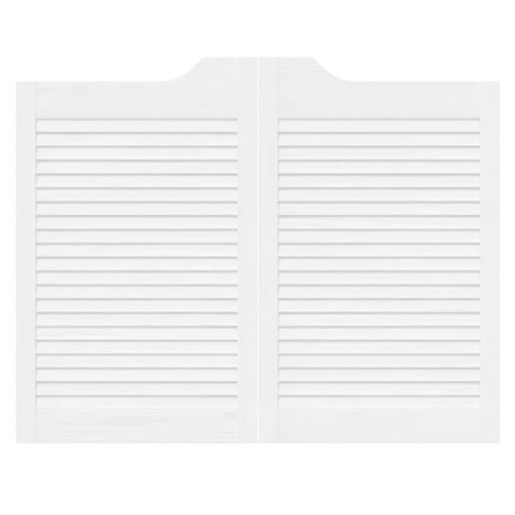 Draaideuren louvredesign 1-paar 80x100 cm wit 5
