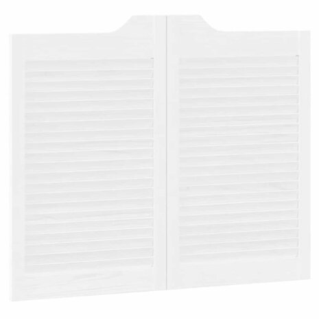 Draaideuren louvredesign 1-paar 80x100 cm wit 7