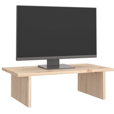 Monitorstandaard 50x27x15 cm massief grenenhout 4