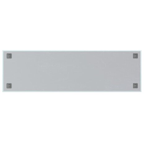 Magneetbord voor aan de wand 100x30 cm gehard glas wit 4