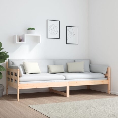 Slaapbank massief grenenhout 80x200 cm 4