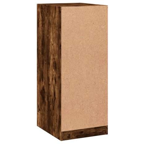 Kledingkast 48x41x102 cm bewerkt hout gerookt eikenkleurig 7