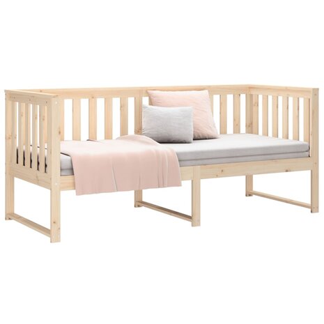 Slaapbank zonder matras 75x190 cm massief grenenhout 6