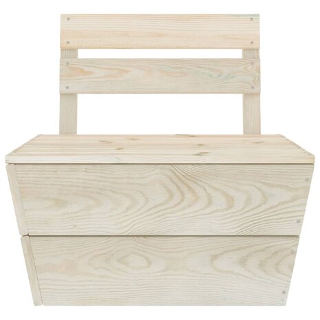 Middenbank sectioneel pallet geïmpregneerd vurenhout 2