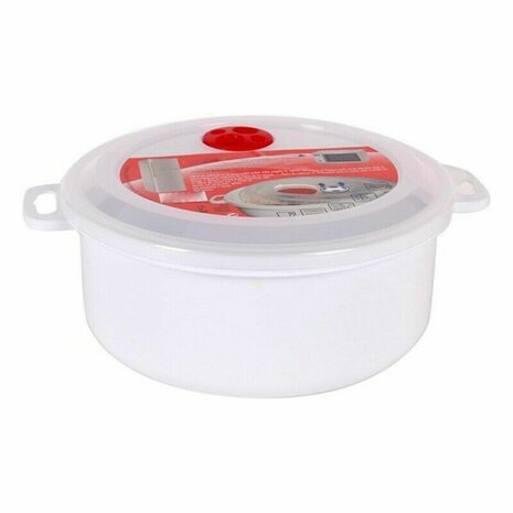 Lunchtrommel met Deksel voor Magnetron - Maat: 1,5 L - ø 19 x 7 cm 4