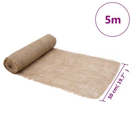 Jute rol 200 g/m² 0,5x5 m 100% jute 7