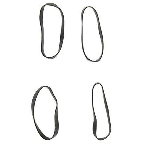 Haarelastiekjes paard 500 st silicone zwart 5