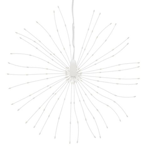 Kerstverlichting vuurwerk 140 blauwe LED&apos;s 17 cm 4