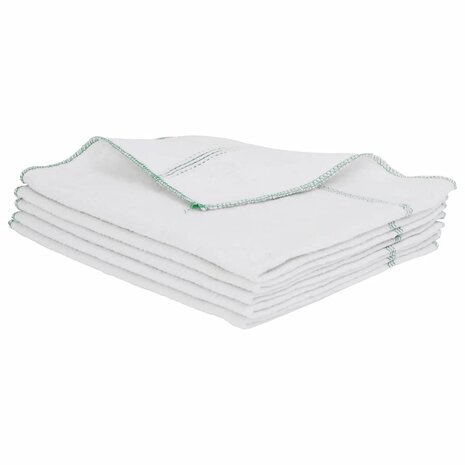Reinigingsdoeken 10 st gestreept 50x60 cm wit en groen 6