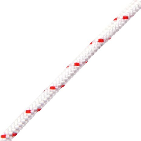Trekkoord startkoord wit en rood Ø3 mm 10 m nylon 6
