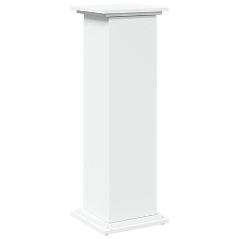 Sokkel met opbergruimte 31x30x90 cm bewerkt hout wit 2