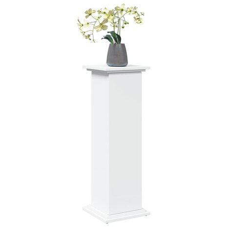 Sokkel met opbergruimte 31x30x90 cm bewerkt hout wit 3