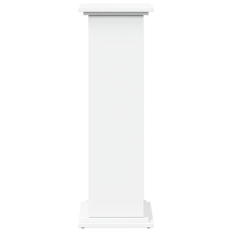 Sokkel met opbergruimte 31x30x90 cm bewerkt hout wit 5