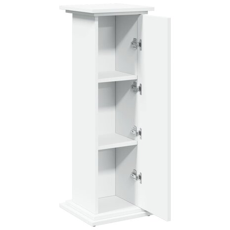 Sokkel met opbergruimte 31x30x90 cm bewerkt hout wit 6