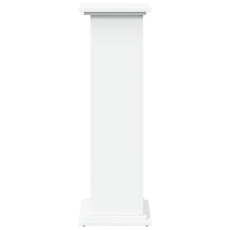 Sokkel met opbergruimte 31x30x90 cm bewerkt hout wit 7