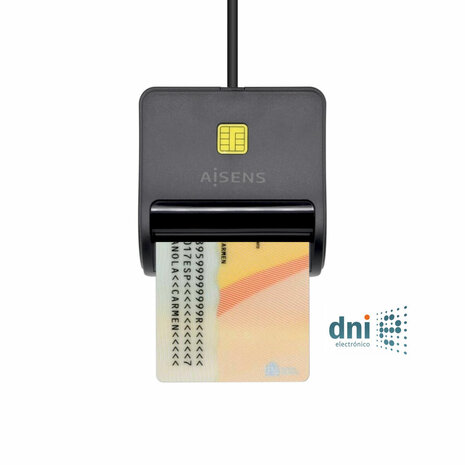 ID/SIP-kaartlezer Aisens ASCR-SN01-BK Zwart 1