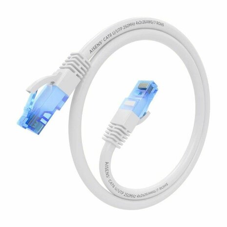 Stevige UTP-netwerkkabel Cat6 Aisens AWG26 Wit 20 m 3