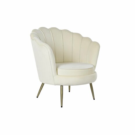 Leunstoel Home ESPRIT Crème 80 x 75 x 86 cm 1
