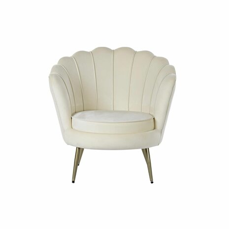 Leunstoel Home ESPRIT Crème 80 x 75 x 86 cm 5