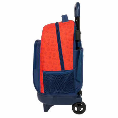 Schoolrugzak met Wielen Super Mario Trick Rood Donkerblauw 33 x 45 x 22 cm 3