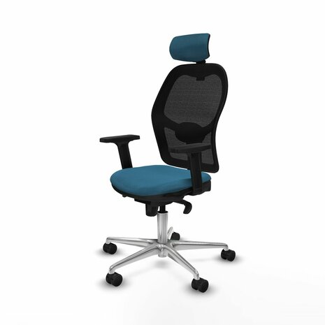 Bureaustoel met hoofdsteun Jorquera Piqueras y Crespo 2D086N2 Zwart Groene benzine 2