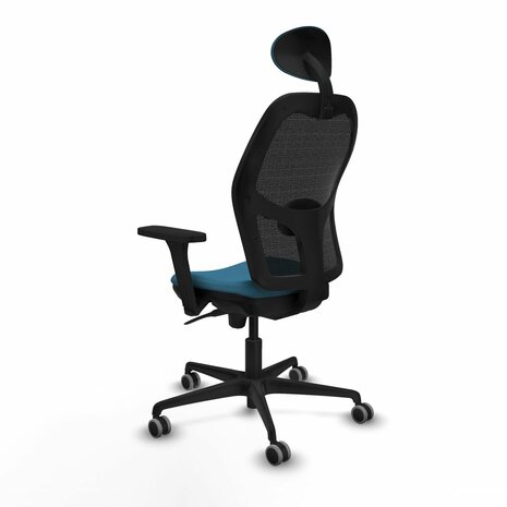 Bureaustoel met hoofdsteun Jorquera Piqueras y Crespo 3D036G1 Zwart Groene benzine 4