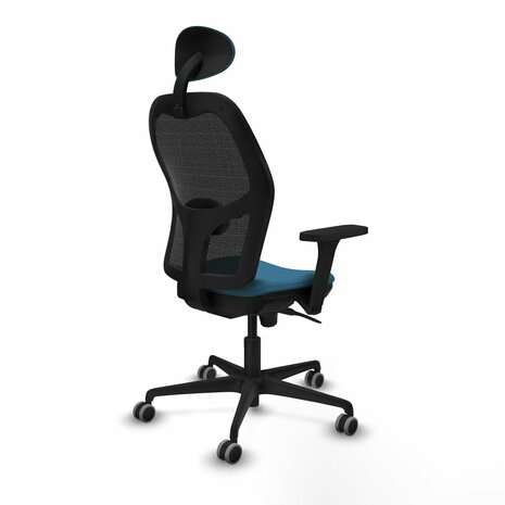 Bureaustoel met hoofdsteun Jorquera Piqueras y Crespo 3D036G1 Zwart Groene benzine 6