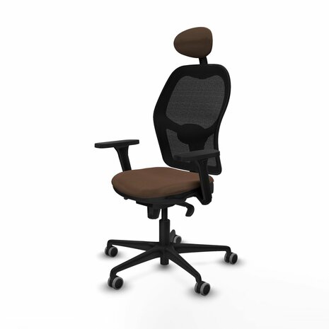 Bureaustoel met hoofdsteun Jorquera Piqueras y Crespo 3D036G1 Zwart Donkerbruin 2